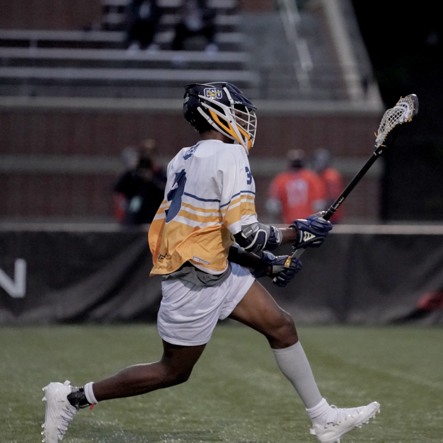 Daron Goodman, who went to high school in the Bronx, is one of few players on the team with previous lacrosse experience.